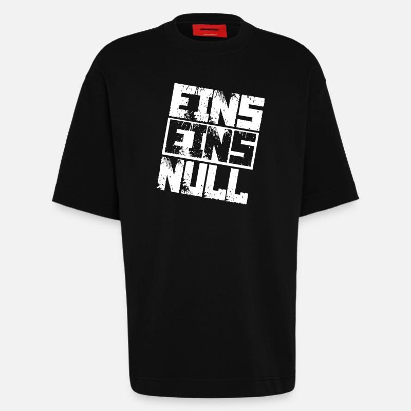 Polizei 110 Notruf - Heavyweight T-Shirt - made by SPREAD - SOLID BLACK
