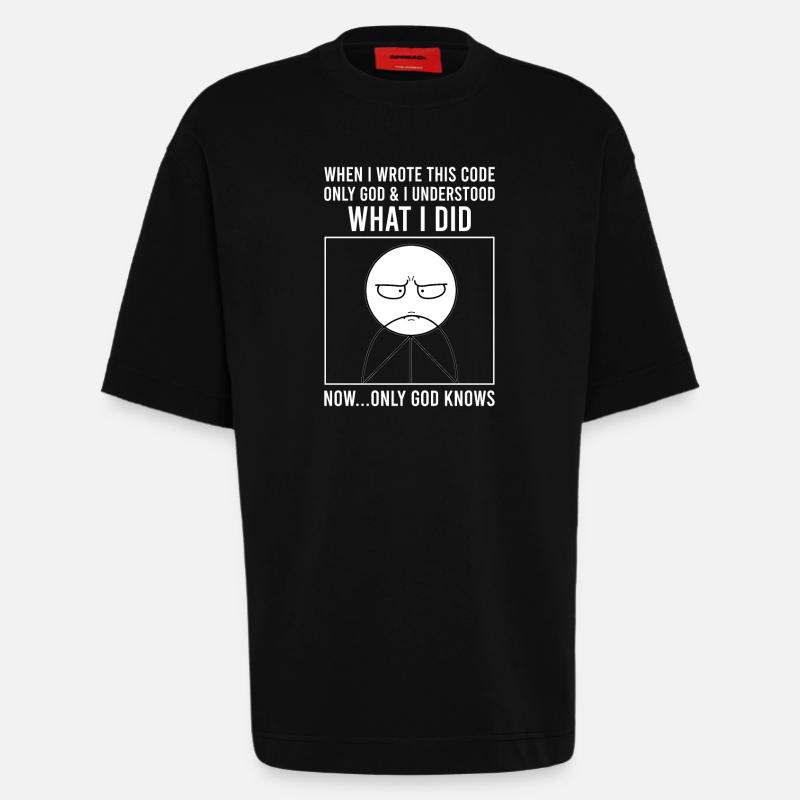 Programmierer Informatiker Softwareentwickler Meme - Heavyweight T-Shirt - made by SPREAD  - SOLID BLACK