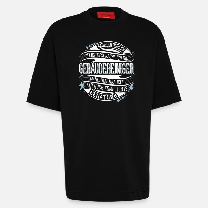 Gebäudereiniger - Heavyweight T-Shirt - made by SPREAD  - SOLID BLACK