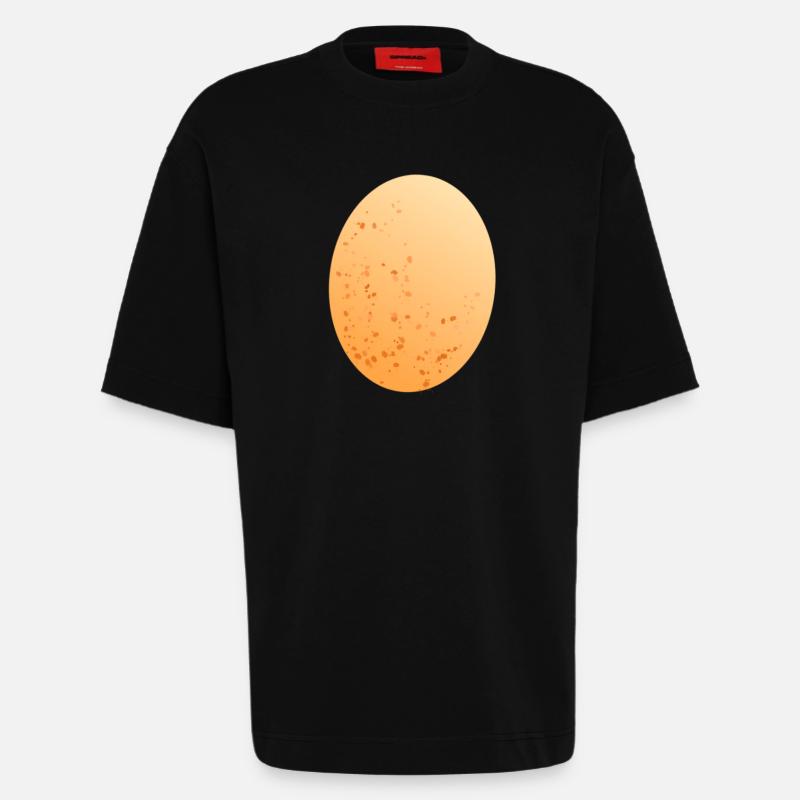 Egg chicken egg - Heavyweight T-Shirt - made by SPREAD - SOLID BLACK