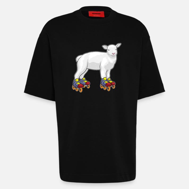 Lamm Inline skating Inline skates - Heavyweight T-Shirt - made by SPREAD  - SOLID BLACK