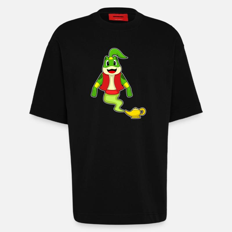 Frosch Flaschengeist - Heavyweight T-Shirt - made by SPREAD  - SOLID BLACK