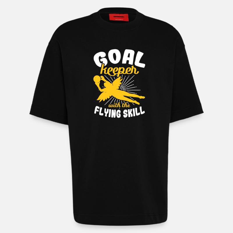 Mädchen Torhüterin - Heavyweight T-Shirt - made by SPREAD  - SOLID BLACK