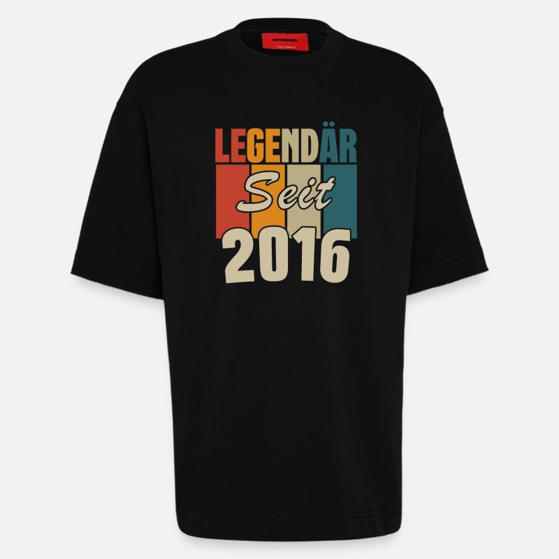 Legendär seit 2016 - Heavyweight T-Shirt - made by SPREAD  - SOLID BLACK