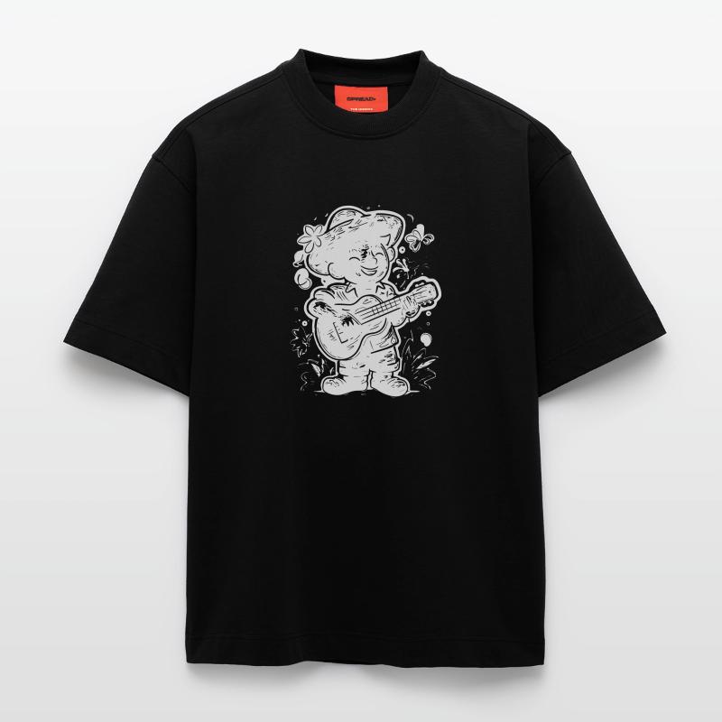 Ukulele Player Graphics Heavyweight T-Shirt - made by SPREAD 