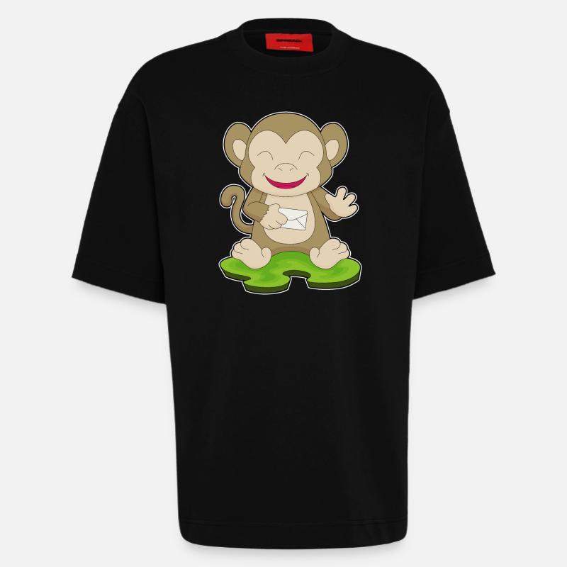 Affe Brief - Heavyweight T-Shirt - made by SPREAD  - SOLID BLACK