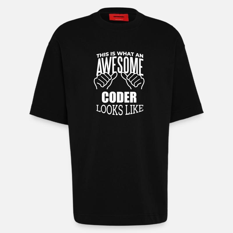 Programmierer - Heavyweight T-Shirt - made by SPREAD  - SOLID BLACK