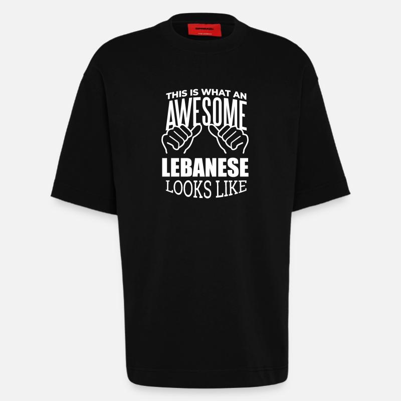 Libanon - Heavyweight T-Shirt - made by SPREAD  - SOLID BLACK