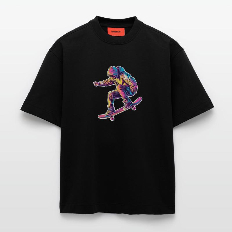 Retro Skateboarder Heavyweight T-Shirt - made by SPREAD 