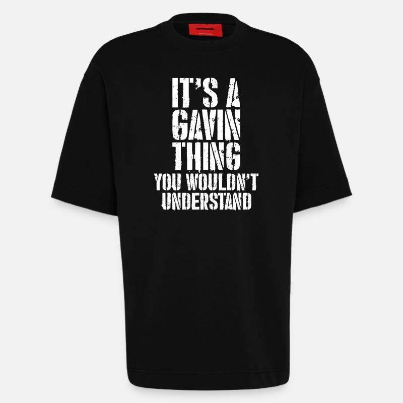 C’est un truc de gavin - T-shirt bio épais oversize fabriqué en UE - SOLID BLACK