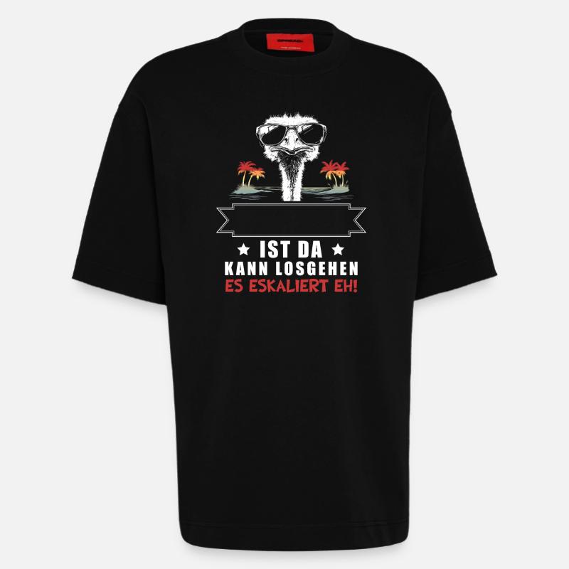 It's escalating anyway! Customizable Name Strauss - Heavyweight T-Shirt - made by SPREAD  - SOLID BLACK
