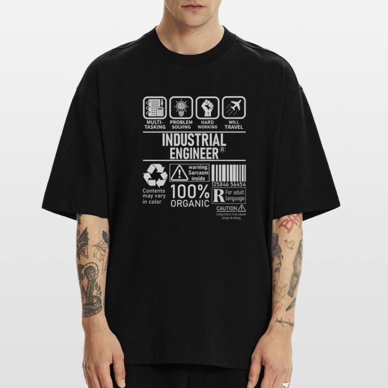 Industrial Engineer multi tasking problem solving Heavyweight T-Shirt - made by SPREAD 
