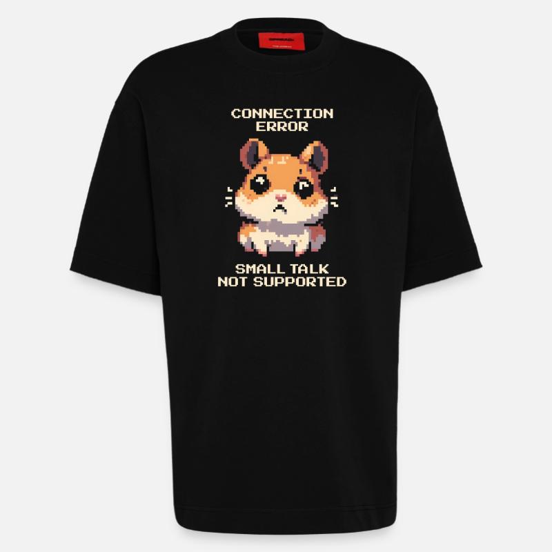 Verbindungsfehler: Smalltalk nicht möglich | Intro - Heavyweight T-Shirt - made by SPREAD - SOLID BLACK