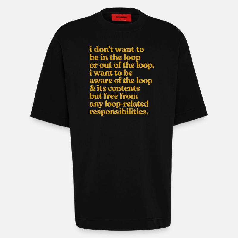 Kennen Sie das Loop-Zitat - Heavyweight T-Shirt - made by SPREAD  - SOLID BLACK