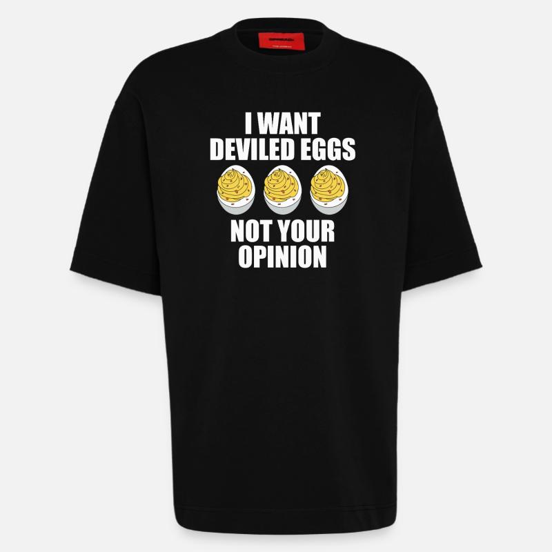 Gefüllte Eier - Heavyweight T-Shirt - made by SPREAD  - SOLID BLACK