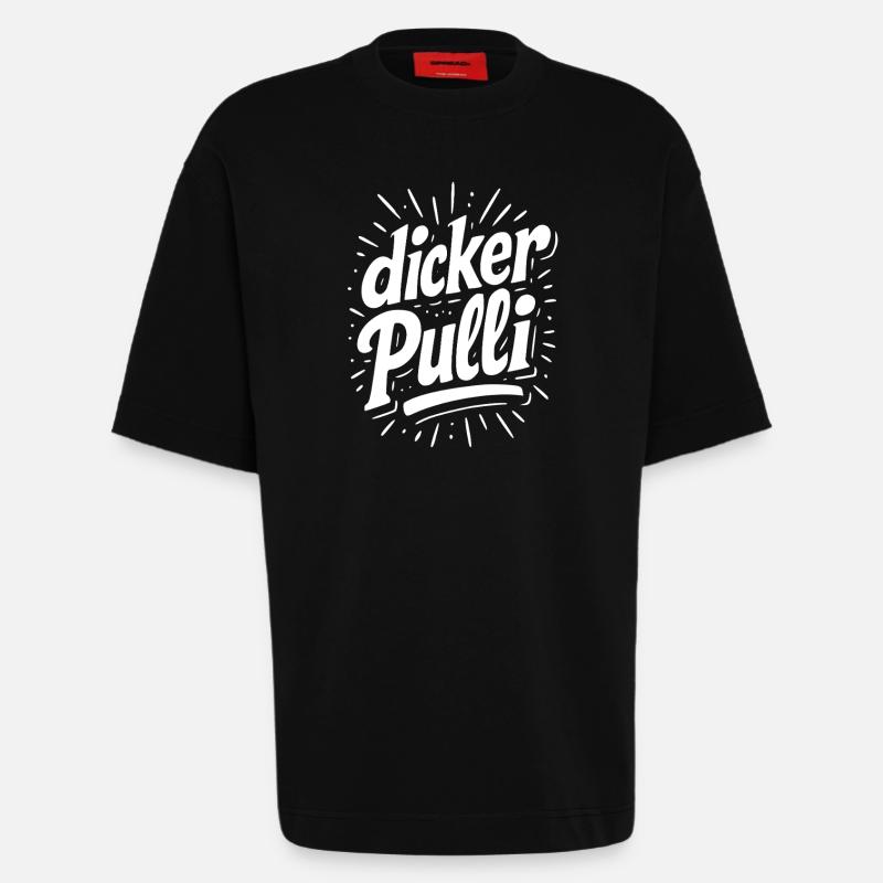 Pull épais Neon Typo - T-shirt bio épais oversize fabriqué en UE - SOLID BLACK