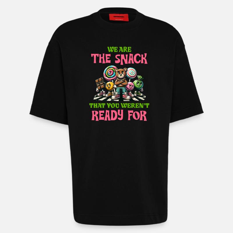 Lustige Candy Geschenkidee Naschkatze Mode - Heavyweight T-Shirt - made by SPREAD  - SOLID BLACK
