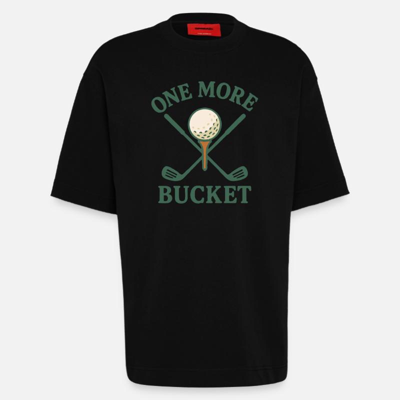 Ein weiterer Eimer Golfschläger Fun Design - Heavyweight T-Shirt - made by SPREAD  - SOLID BLACK