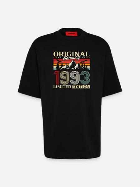 33rd Birthday Original January 1993 - Heavyweight T-Shirt - made by SPREAD - SOLID BLACK