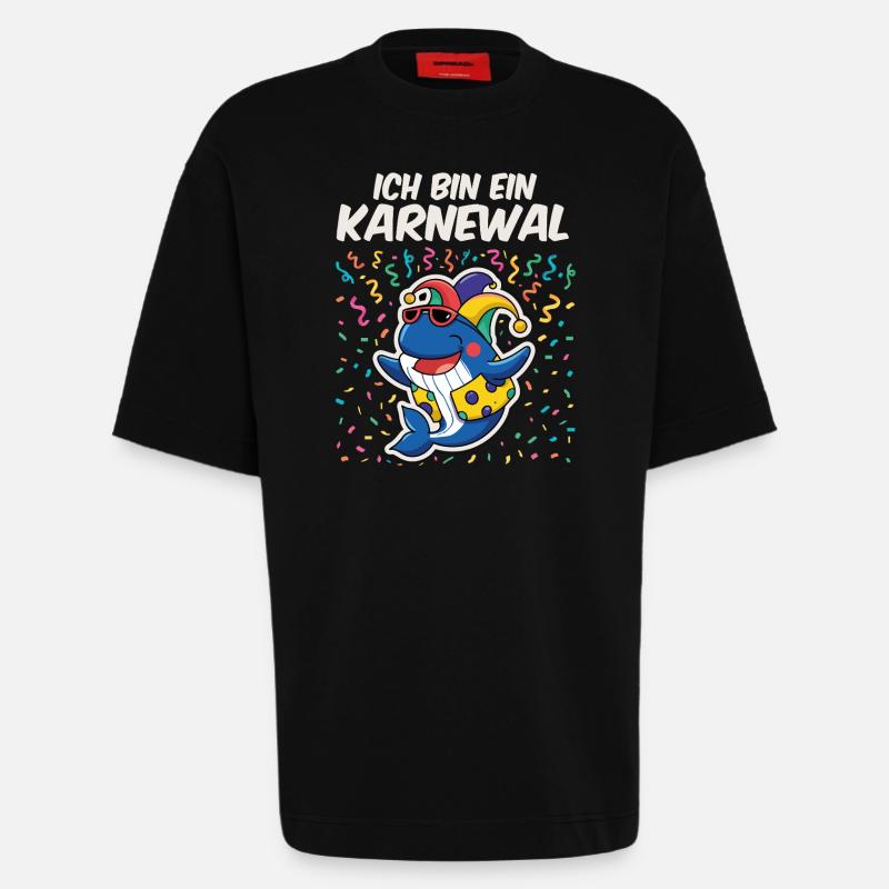 Ich bin ein Karneval - Heavyweight T-Shirt - made by SPREAD  - SOLID BLACK