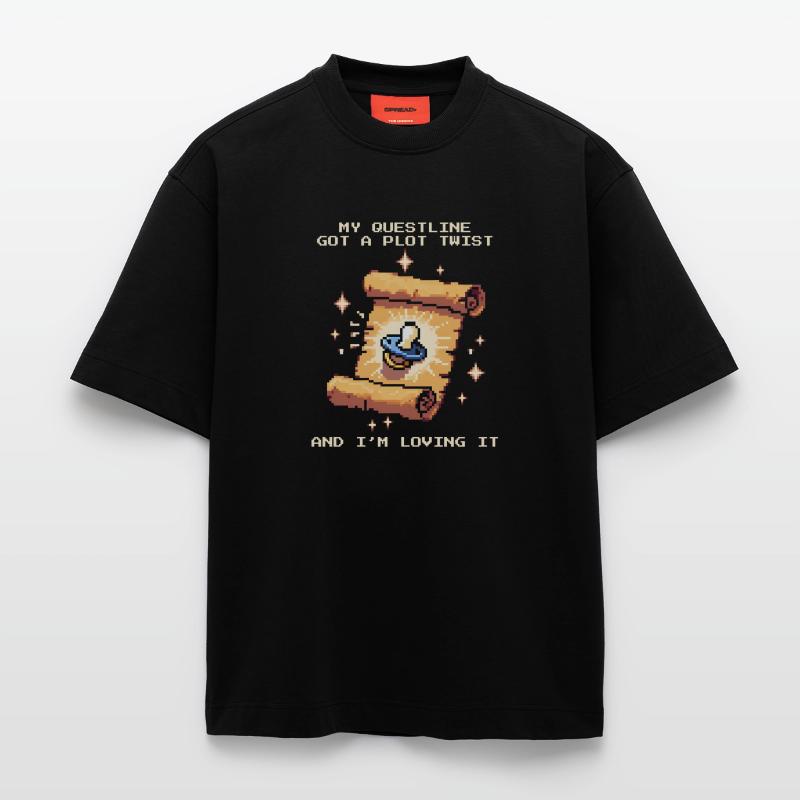Questline Plot Twist | Baby changed everything Heavyweight T-Shirt - made by SPREAD 