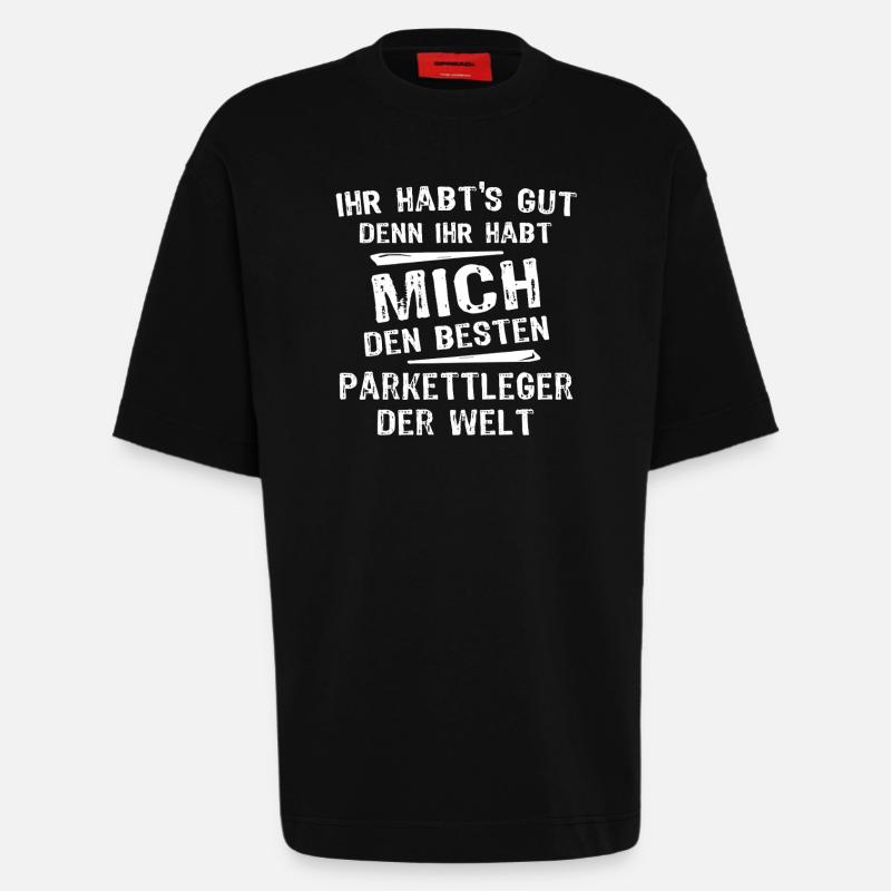 Parkettleger - Heavyweight T-Shirt - made by SPREAD  - SOLID BLACK