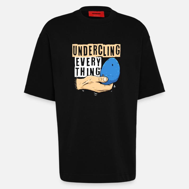 Indoor Klettern Indoorklettern - Heavyweight T-Shirt - made by SPREAD  - SOLID BLACK
