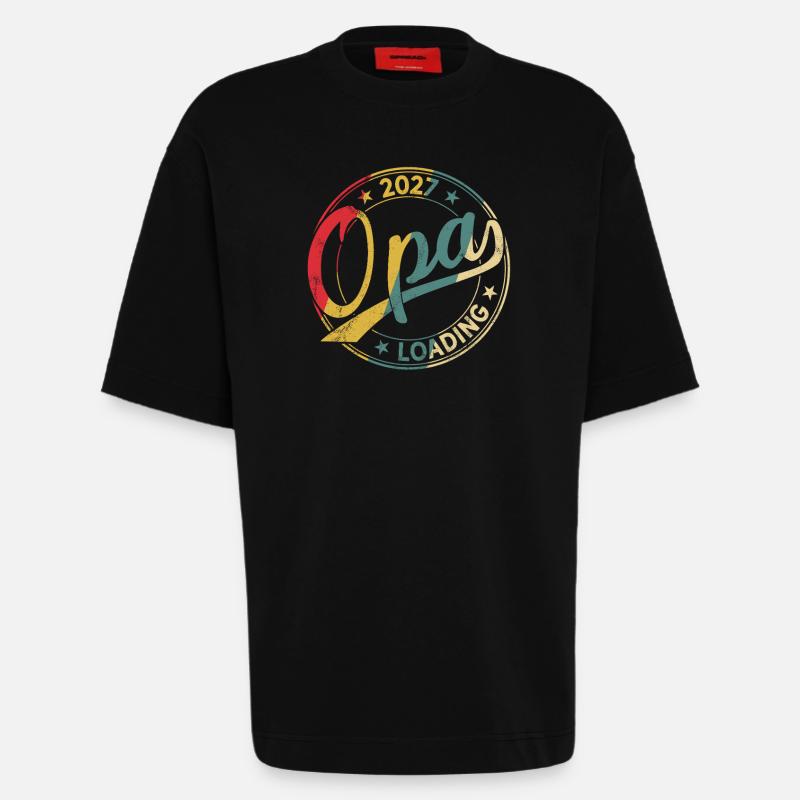 Opa 2027 Loading Werdender Opa 2027 - Heavyweight T-Shirt - made by SPREAD  - SOLID BLACK