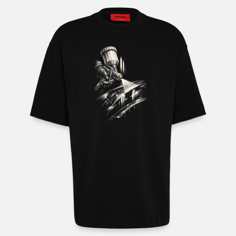 Vehicle Painter Car Painter Painter - Heavyweight T-Shirt - made by SPREAD  - SOLID BLACK