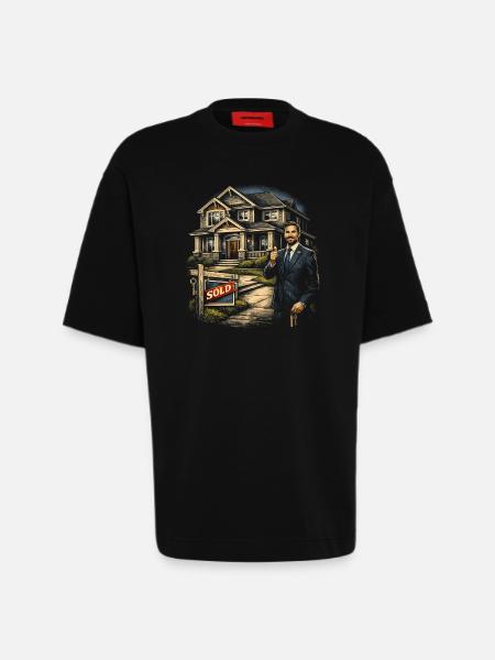 Immobilienmakler Makler - Heavyweight T-Shirt - made by SPREAD - SOLID BLACK