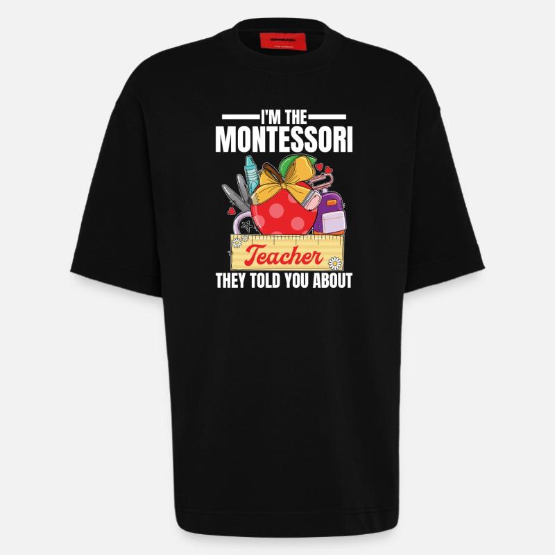 Schullehrer-Mitarbeiter-Methodenausbildung - Heavyweight T-Shirt - made by SPREAD  - SOLID BLACK