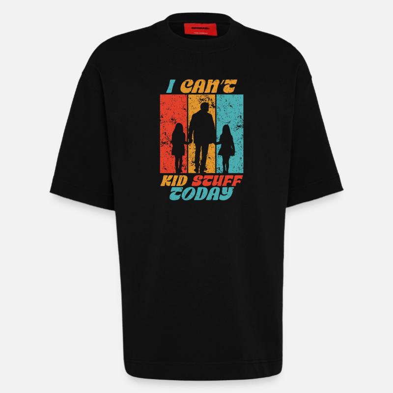 Single Dad Single Dad - Heavyweight T-Shirt - made by SPREAD  - SOLID BLACK