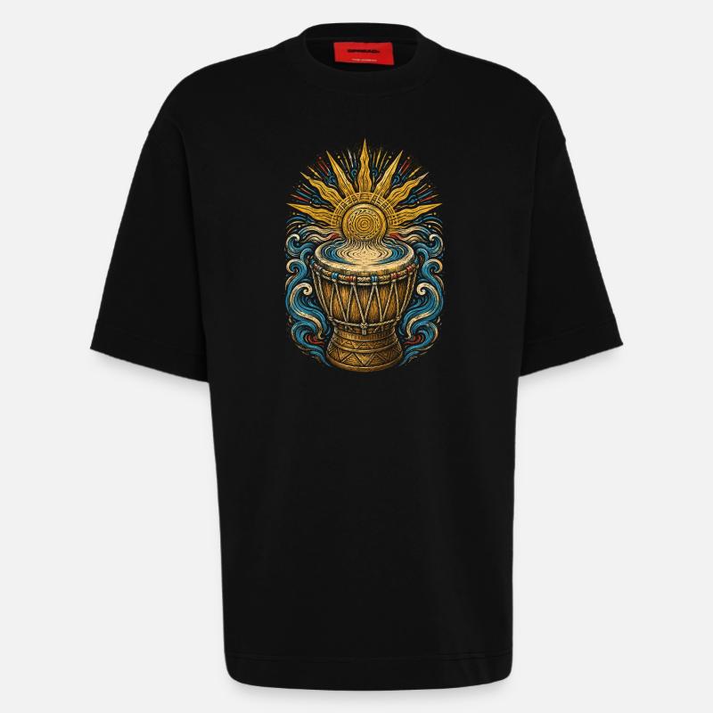 Belize Belizean Root - Heavyweight T-Shirt - made by SPREAD  - SOLID BLACK