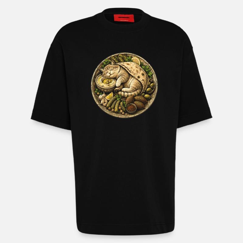 Libanon Libanese - Heavyweight T-Shirt - made by SPREAD - SOLID BLACK