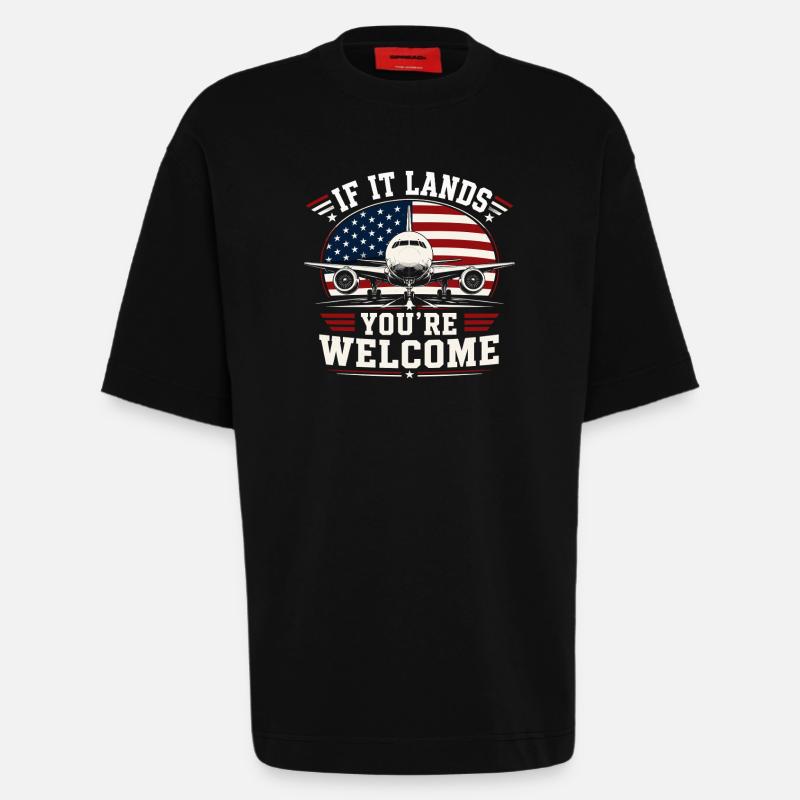 Luftfahrt Techniker Flugzeug Wartung - Heavyweight T-Shirt - made by SPREAD - SOLID BLACK