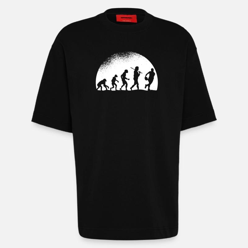 Evolution Rugby - T-shirt bio épais oversize fabriqué en UE - SOLID BLACK