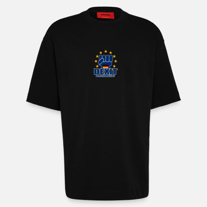 Dexit - Heavyweight T-Shirt - made by SPREAD  - SOLID BLACK