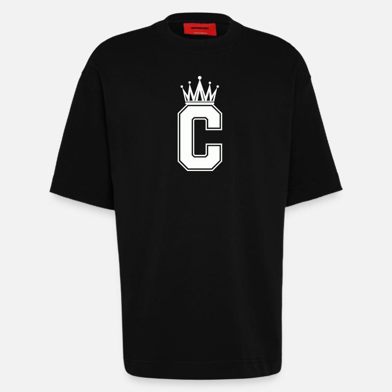 Buchstabe C - Heavyweight T-Shirt - made by SPREAD  - SOLID BLACK