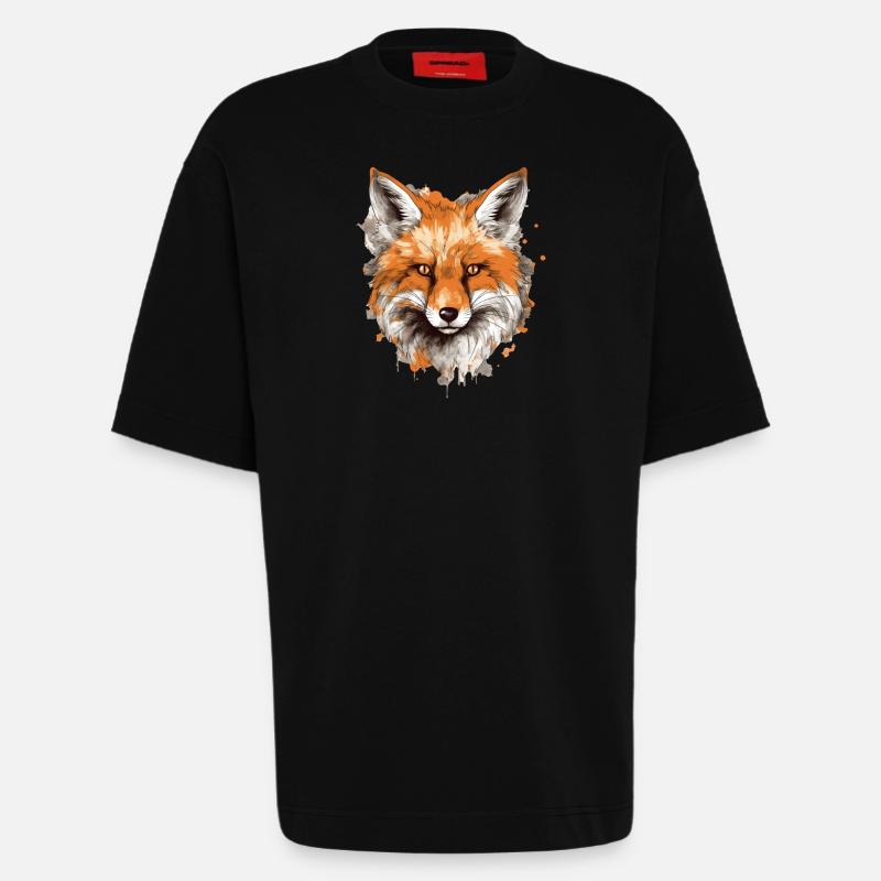 Fuchs - Heavyweight T-Shirt - made by SPREAD  - SOLID BLACK