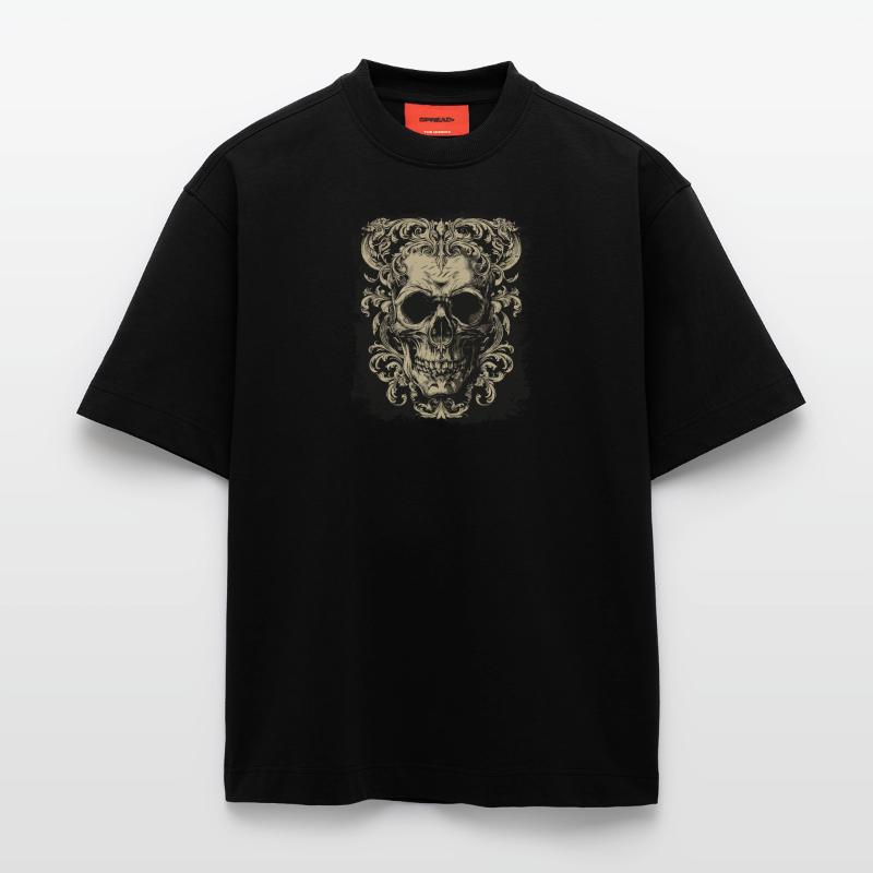 Gothic Schädel Heavyweight T-Shirt - made by SPREAD 