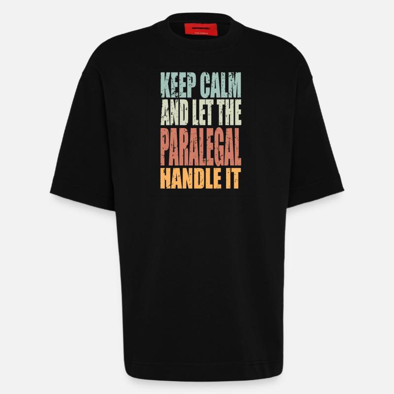 Keep Calm Rechtsanwaltsfachangestellte Spruch - Heavyweight T-Shirt - made by SPREAD  - SOLID BLACK
