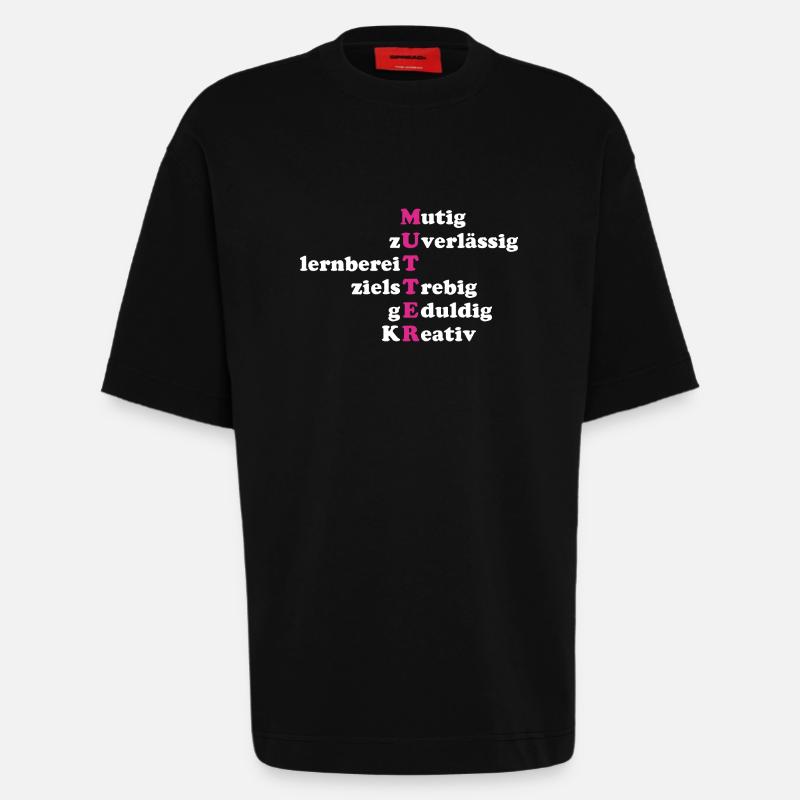 Mutter Eigenschaften - Heavyweight T-Shirt - made by SPREAD  - SOLID BLACK