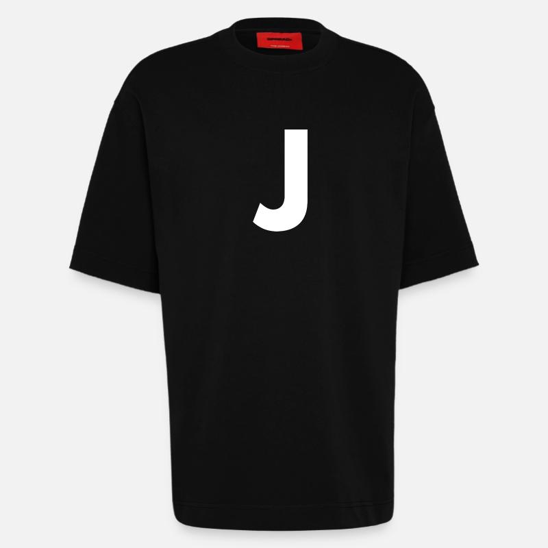 J - T-shirt bio épais oversize fabriqué en UE - SOLID BLACK