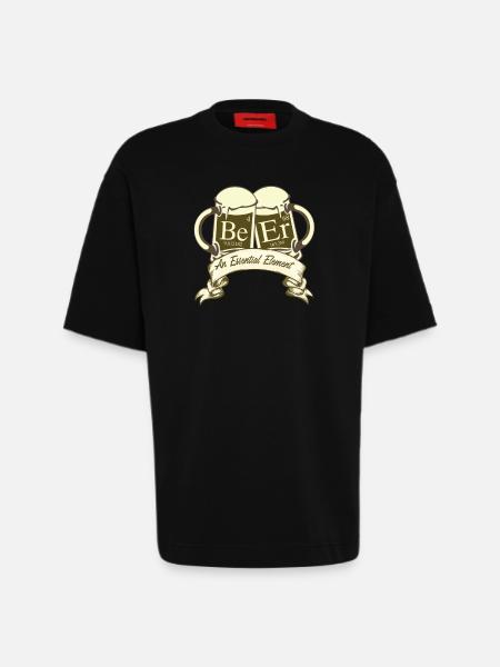 An Essential Element Beer - Heavyweight T-Shirt - made by SPREAD  - SOLID BLACK