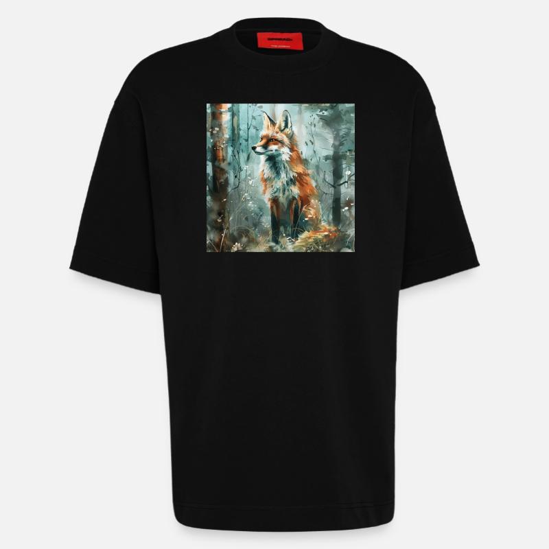 Fuchs - Heavyweight T-Shirt - made by SPREAD  - SOLID BLACK