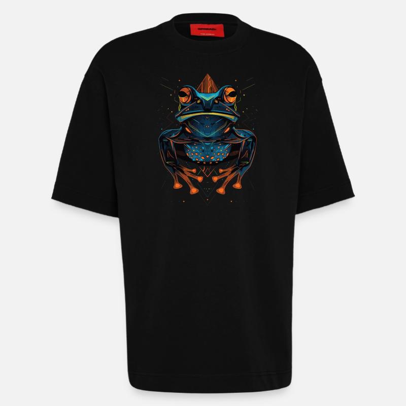 Frog - Heavyweight T-Shirt - made by SPREAD  - SOLID BLACK