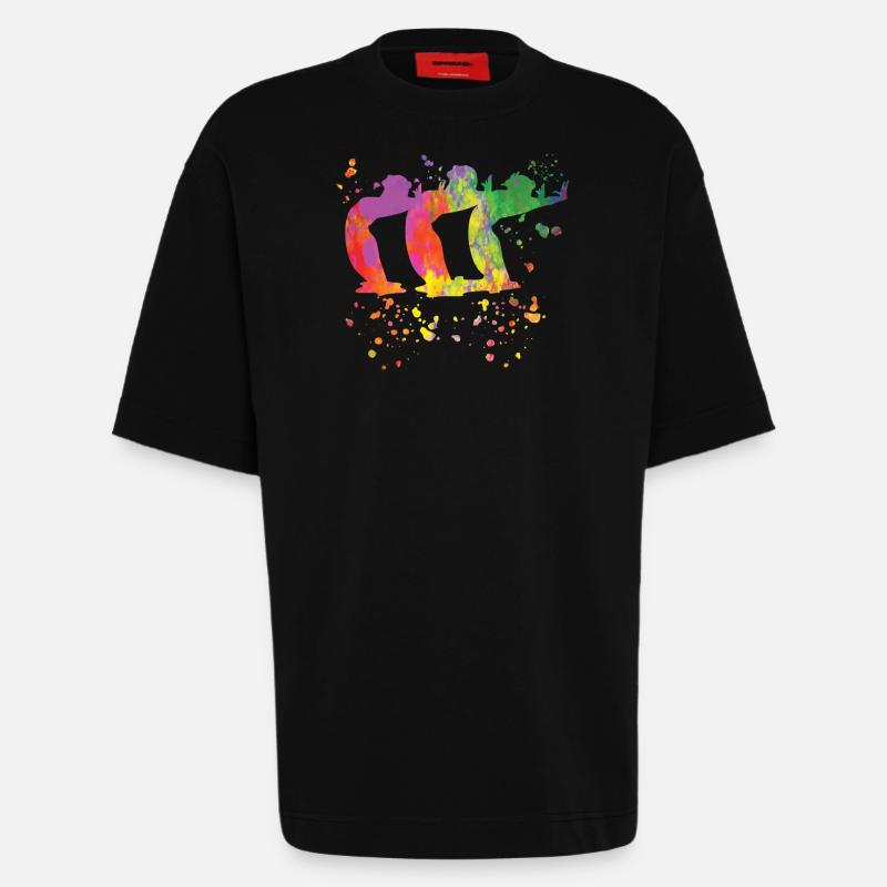Artistic Swim Team Synchronschwimmen - Heavyweight T-Shirt - made by SPREAD - SOLID BLACK