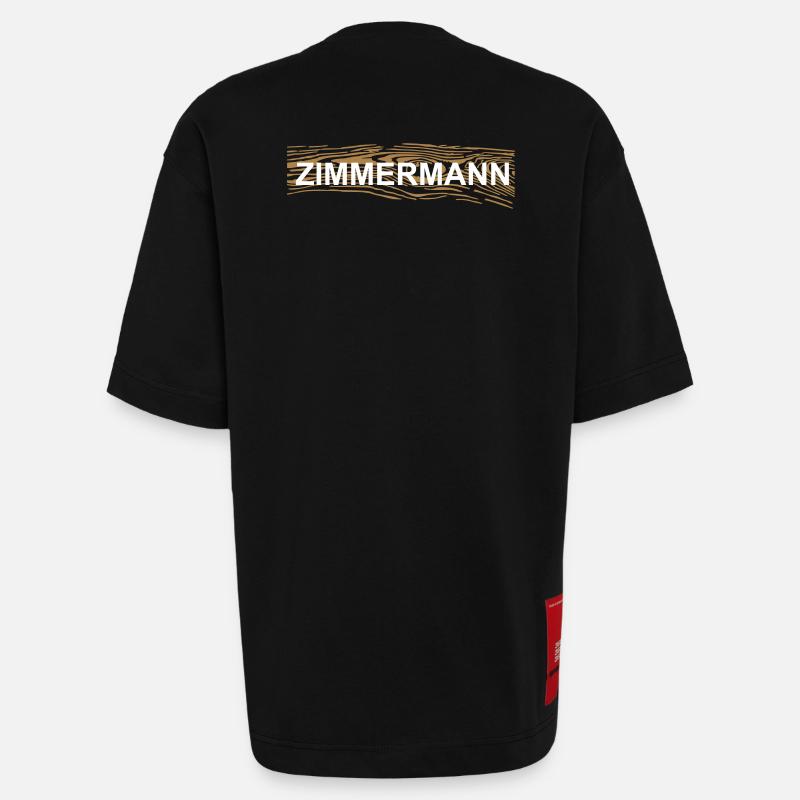Zimmermann - Heavyweight T-Shirt - made by SPREAD  - SOLID BLACK