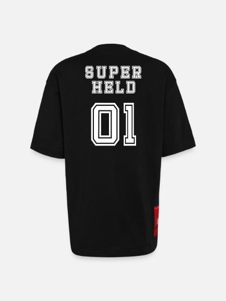 Superheld - Heavyweight T-Shirt - made by SPREAD - SOLID BLACK