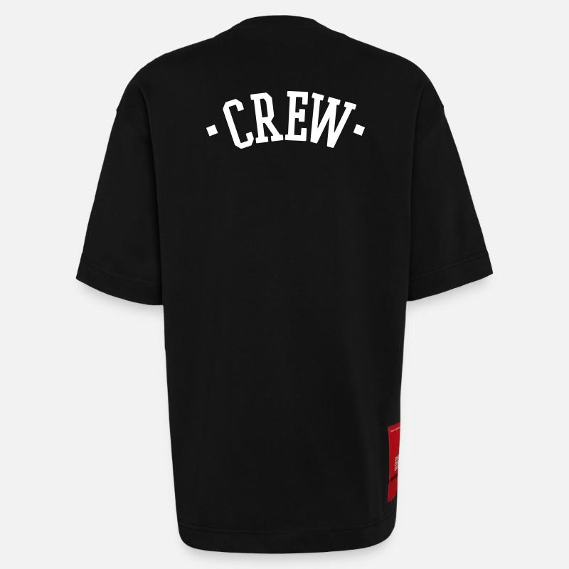 CREW - Heavyweight T-Shirt - made by SPREAD  - SOLID BLACK